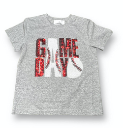 Red Gameday Sequin Shirt ADULT