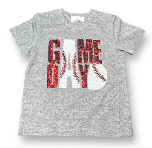 Red Gameday Sequin Shirt