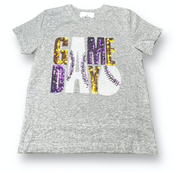Purple Gameday Sequin Shirt