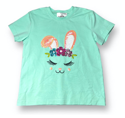Flower Bunny Sequin Shirt