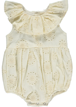 Maya Bubble- Ivory eyelet