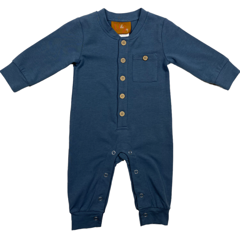 Landon Romper- Blue