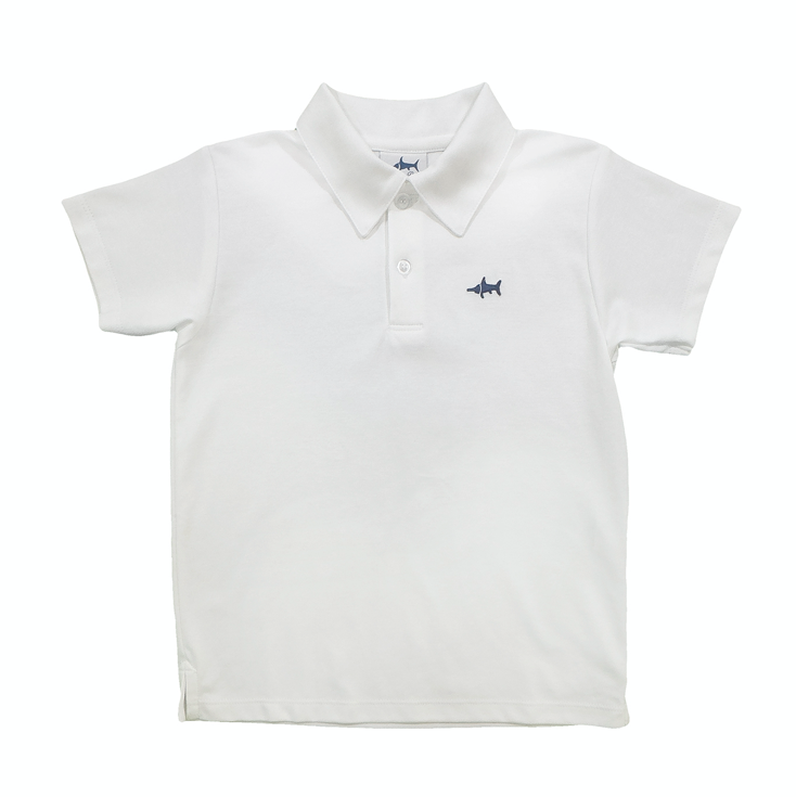 Signature Polo- white