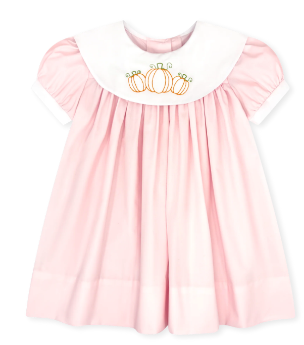 Louise Dress- Classic Pink Pumpkins