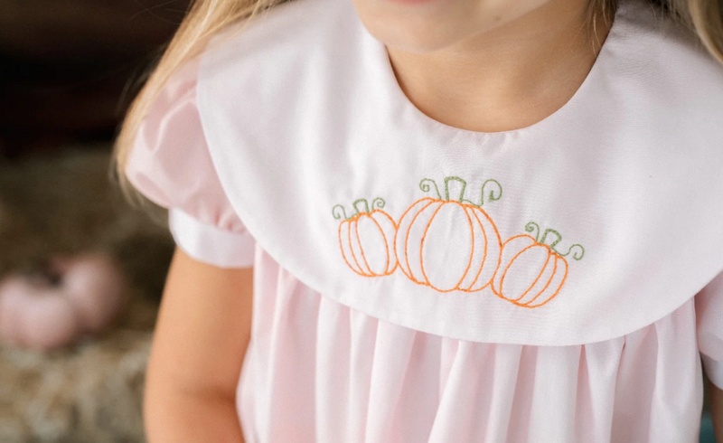 Louise Dress- Classic Pink Pumpkins