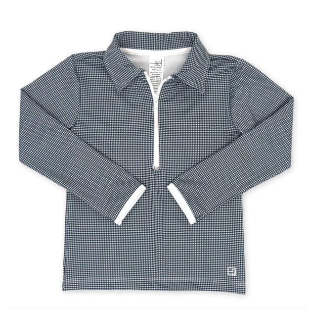 Henry Half Zip- Nantucket Navy