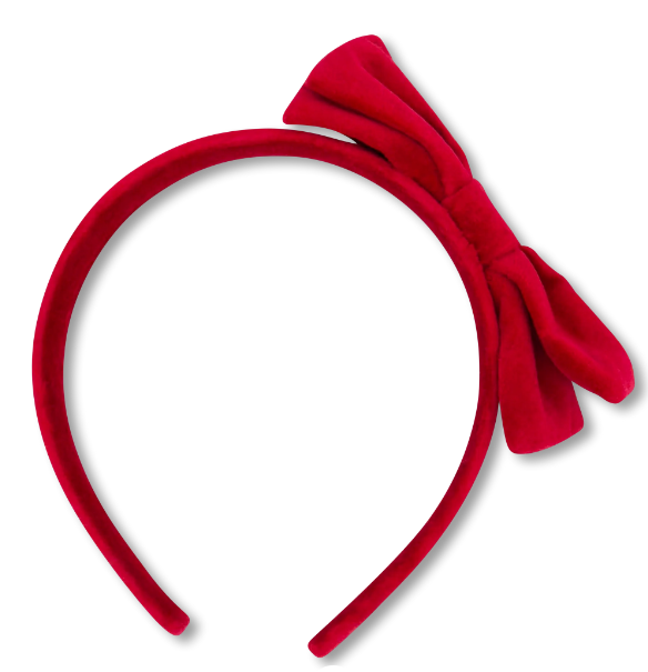 Hadley Headband- Ruby Velvet