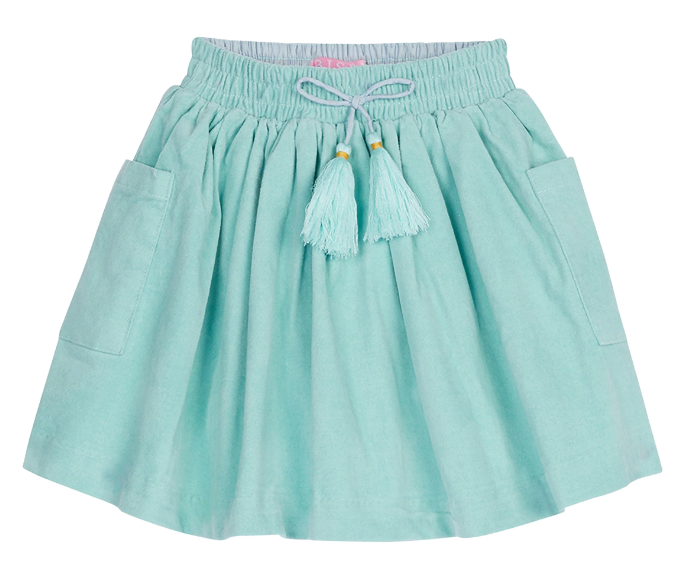 Circle Skirt- Aqua Velvet