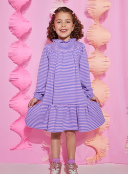 Jody Dress- Purple Stripe