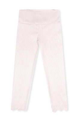 Sadie Scallop Legging- Cotton Candy Pink