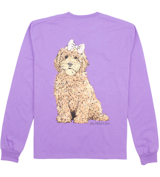 Goldendoodle Tee - Light purple 24