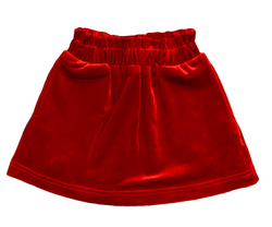 Velvet Skirt- Red