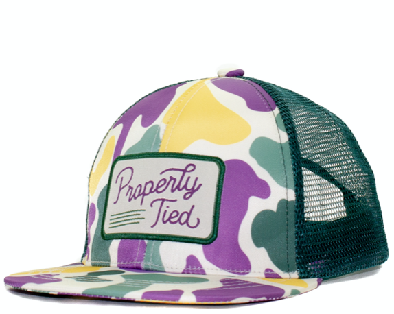 Trucker hat- Mardi Gras Camo