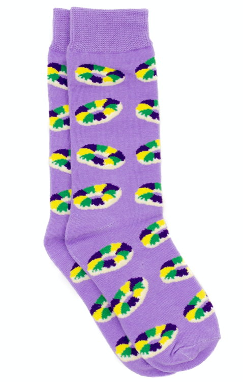 Lucky Duck Socks- King Cake