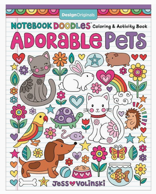 Doodles Coloring Book- Adorable Pets