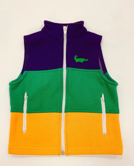 Mardi Gras Stripe Vest