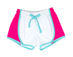 Elise Short- Power Pink & Turquoise