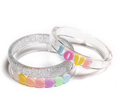 Pastel Love & Heart Bangles