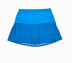 Athletic Pleat Skort- aqua