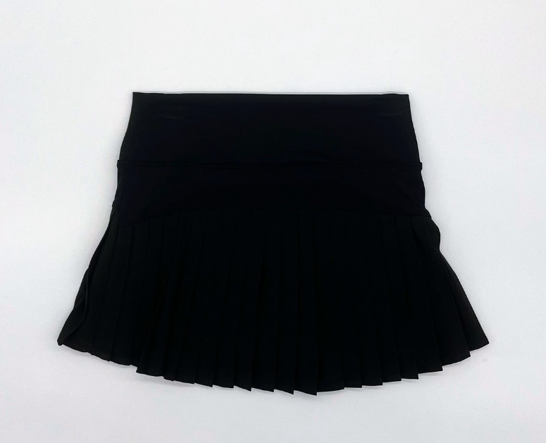 Athletic Pleat Skort- black