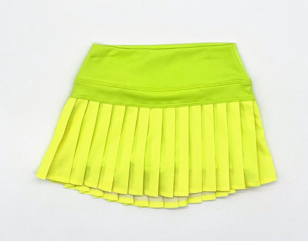 Athletic Pleat Skort- yellow