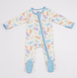 Peeps Romper Pj- blue