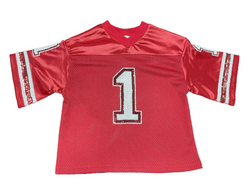 Sequin Jersey- Red & White