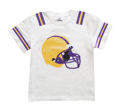 Sequin Football Helmet