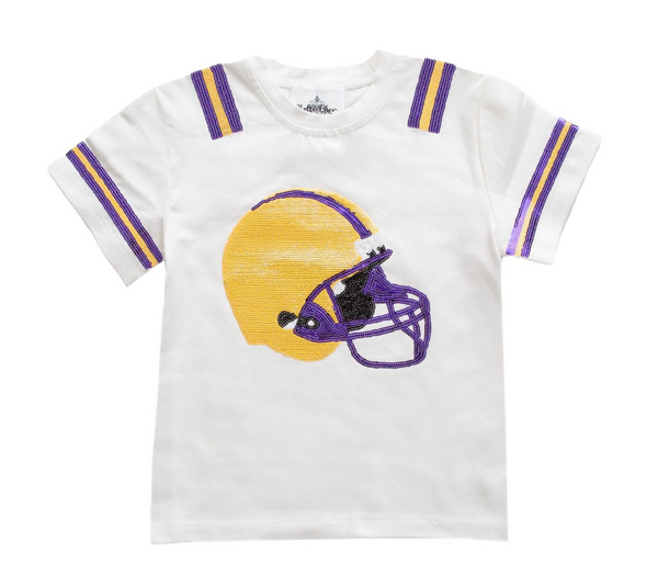 Sequin Football Helmet