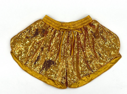 Sequin Butterfly Shorts- Gold