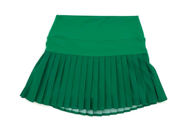 Athletic Pleat Skort- Green