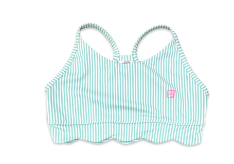 Becca Sports Bra- Totally Turquoise Stripe