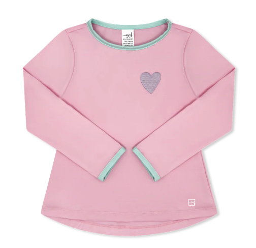 Bridget Long Sleeve Tee- Cotton Candy Pink