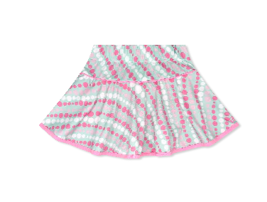 Quinn Skort- Brillant Bubbles/ Flamingo Pink
