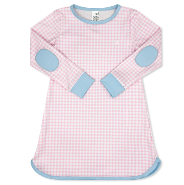 Tinsley Tennis Dress- Cotton Candy Pink Check