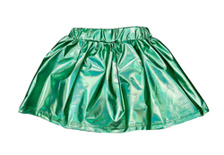 Metallic Skort- Teal