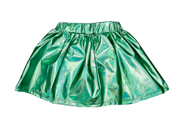Metallic Skort- Teal