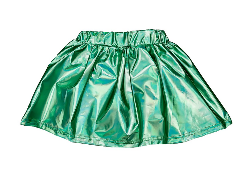 Metallic Skort- Teal