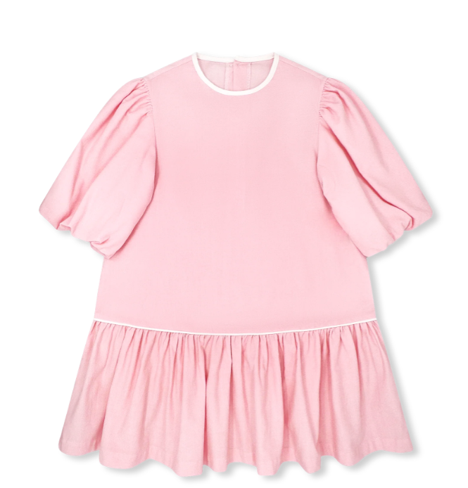 Harper Dress- Pink Corduroy