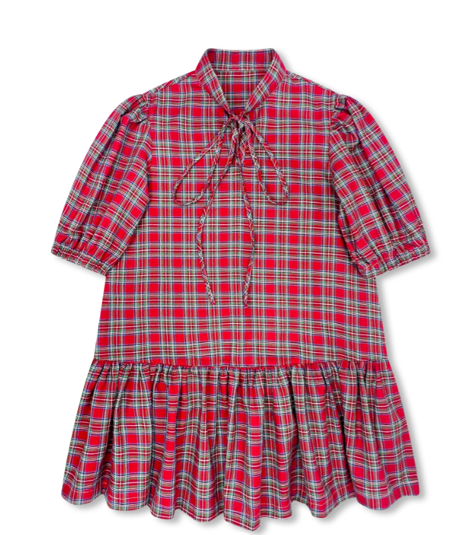 Sophia Dress- Hawthorn Plaid