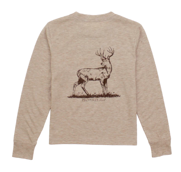 Portland Pocket Tee LS- Whitetail