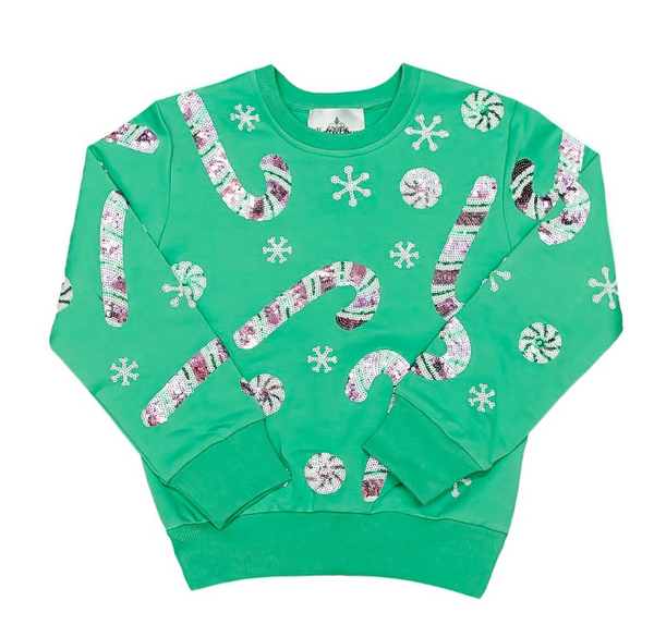 Green Candy Cane Skort Set