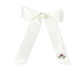Lola Long Bow- Satin Holly