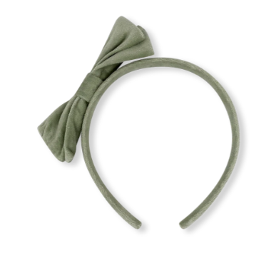 Hadley Headband- Leyland Green Velvet