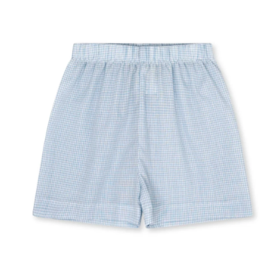 Stewart Short- Baker Blue minigingham