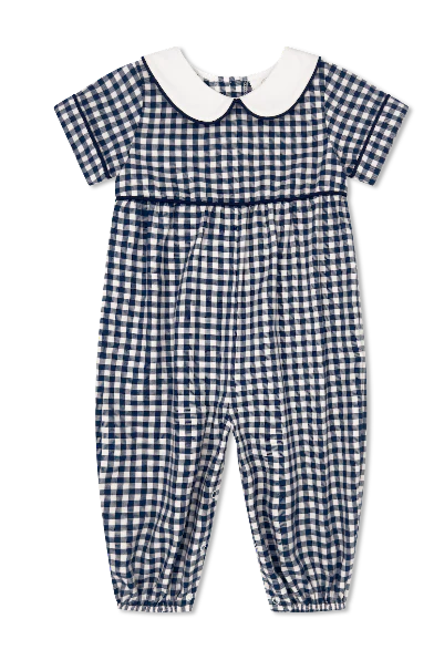 Rover Romper- Blue Ridge Check
