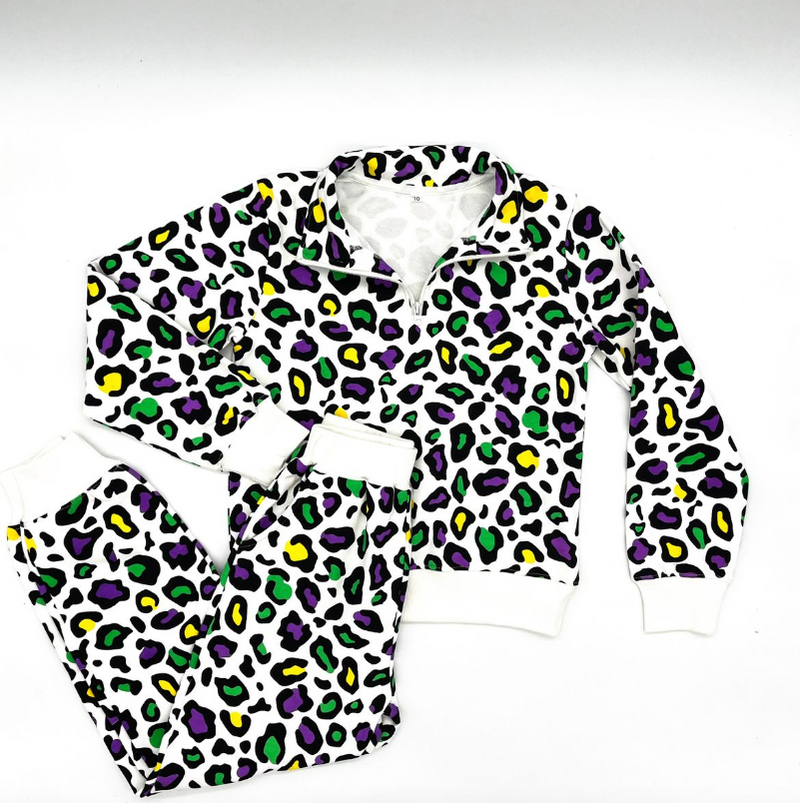 Jogger Set- Carnival Leopard