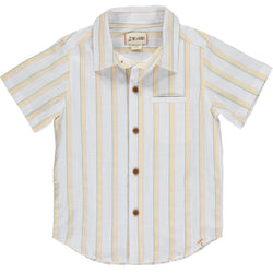 Newport Shirt- Sage stripe