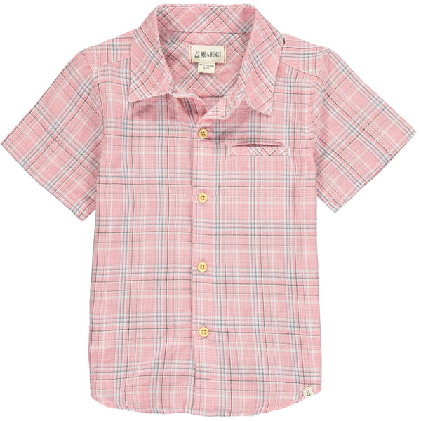 Newport Shirt- pink plaid