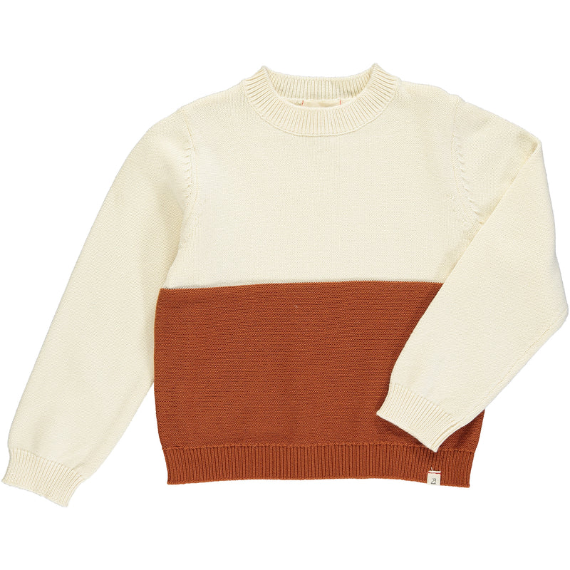 Landrum Sweater- Rust & Cream
